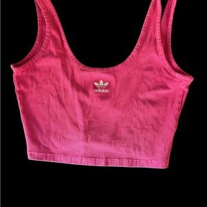 Adidas Vibrant Pink Ribbed Tank